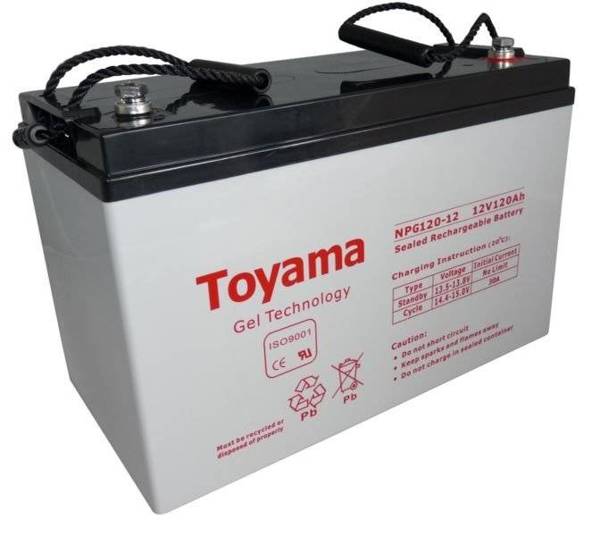 Akumulator żelowy Toyama NPG 120-12 12V 120Ah M8