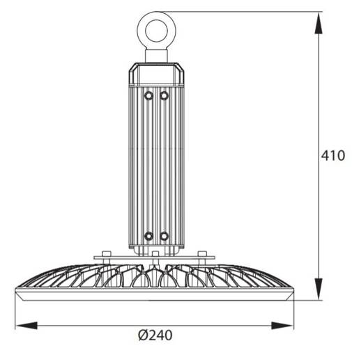 HIGHBAY LED ULTRAS 200W 4000K 30000LM 110° 1-10V