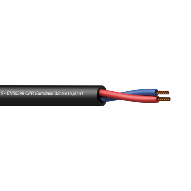 PROCAB CLS215-B2CA/3 kabel głośnikowy 2x1,5 mm², powłoka LS0H, CPR B2ca 300m