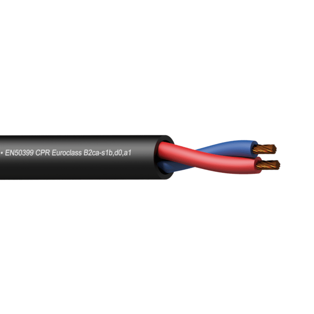 PROCAB CLS240-B2CA/1 kabel głośnikowy 2x4,0 mm², powłoka LS0H, CPR B2ca 100m