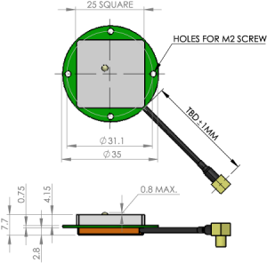 TW1012 - Antena do zabudowy GPS