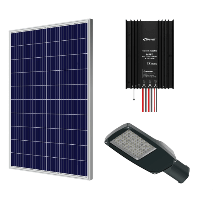 Zestaw zasilania SOLARNEGO #3N | OPRAWA LED 50W | PANELE FOTOWOLTAICZNE