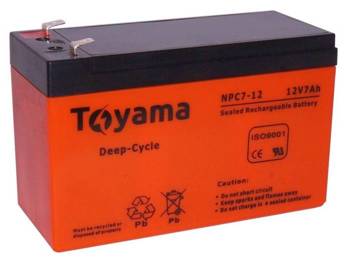 Akumulator AGM DEEP CYCLE Toyama NPC 7 12 12V 7Ah